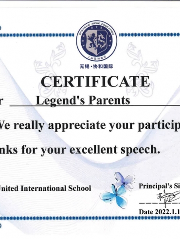 P5B award to parents