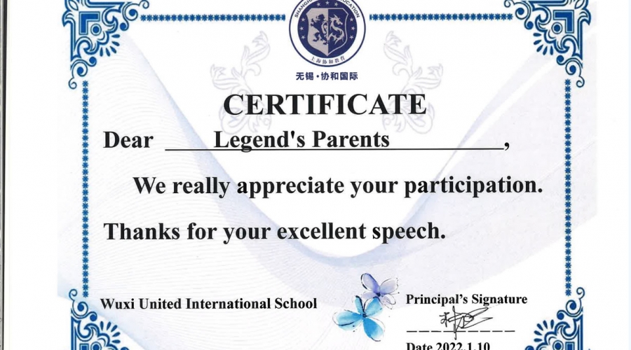 P5B award to parents